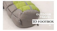 -22°F to 59°F Goose Down 4 Season Lightweight Adults Mummy Sleeping Bag For Camping, Hiking & Backpacking