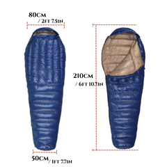 Goose Down 4 Season Backpacking Camping Lightweight Waterproof Adult Sleeping Bag