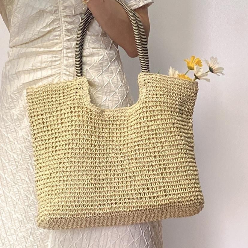 Rattan Bag (white) – Meliora – Ulu Bags