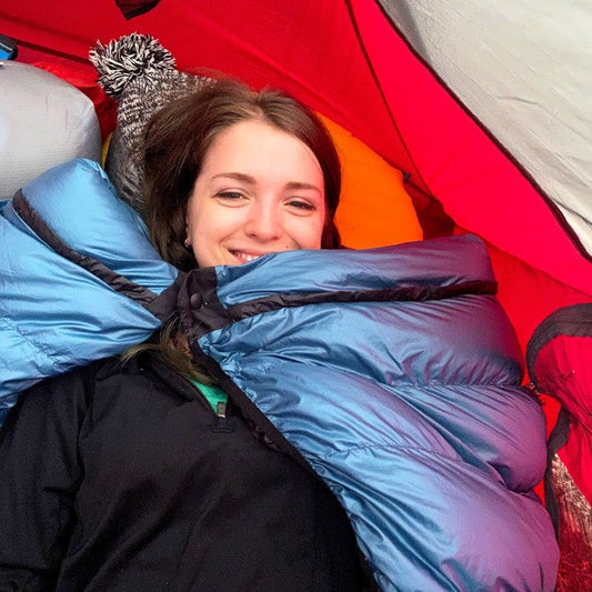 Sleep Warm. Explore Far. MISS JULIA Sleeping Bags.