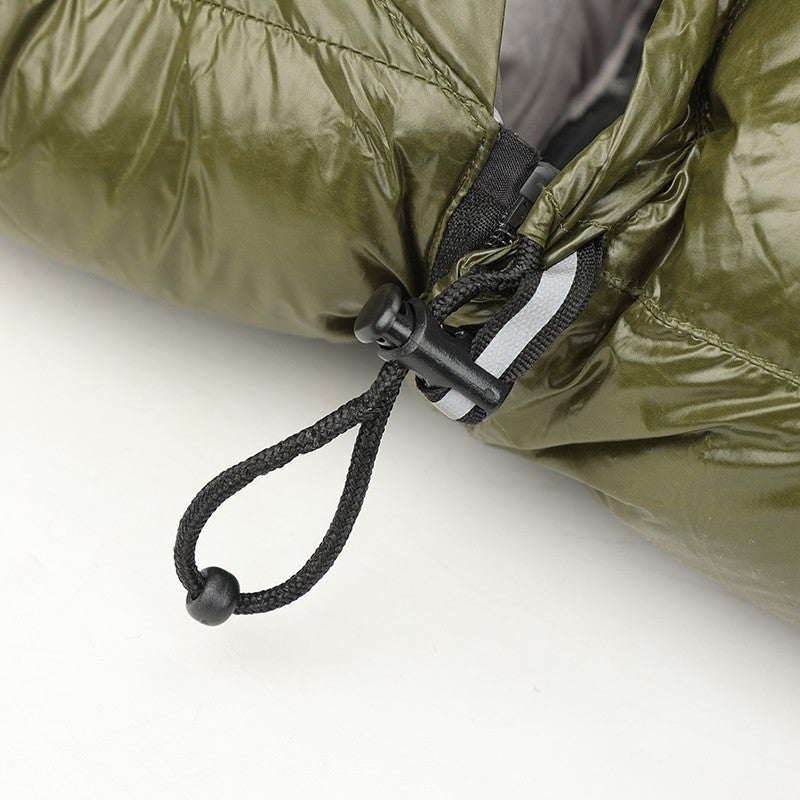 Lightweight Hands-Free 4-Season Goose Down Sleeping Bag for Camping, Hiking, and Outdoor Adventures