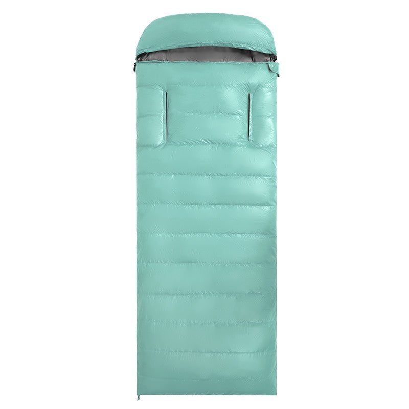 Lightweight Hands-Free 4-Season Goose Down Sleeping Bag for Camping, Hiking, and Outdoor Adventures