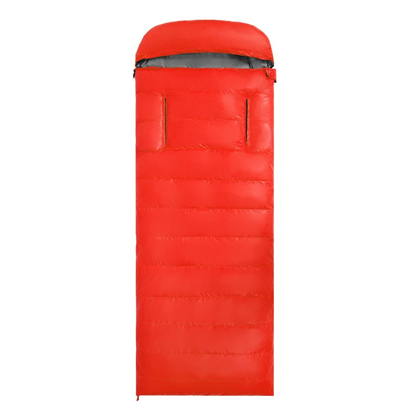 Saco de Dormir de Plumón de Ganso 4 Estaciones Hands-Free – Semi-Rectangular, Confort -25°C a 18°C