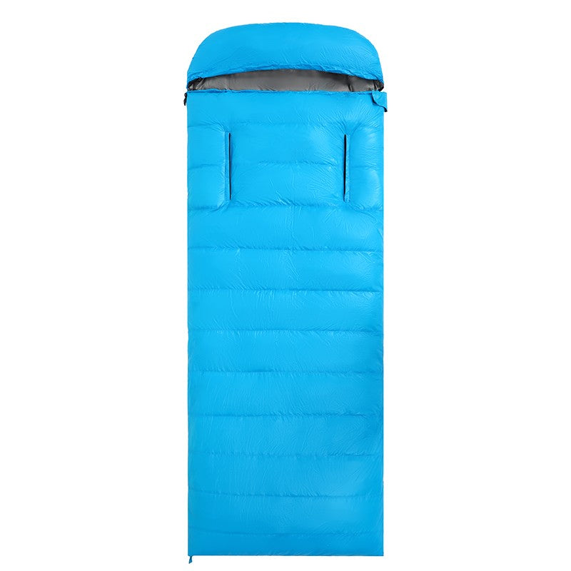 Lightweight Hands-Free 4-Season Goose Down Sleeping Bag for Camping, Hiking, and Outdoor Adventures