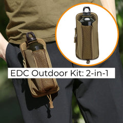 EDC Outdoor Kit: 2-in-1 Water Bottle and Phone Holder