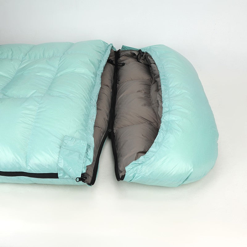 Gardez au chaud le sac de couchage léger en duvet d'oie pour temps froid MJ30012